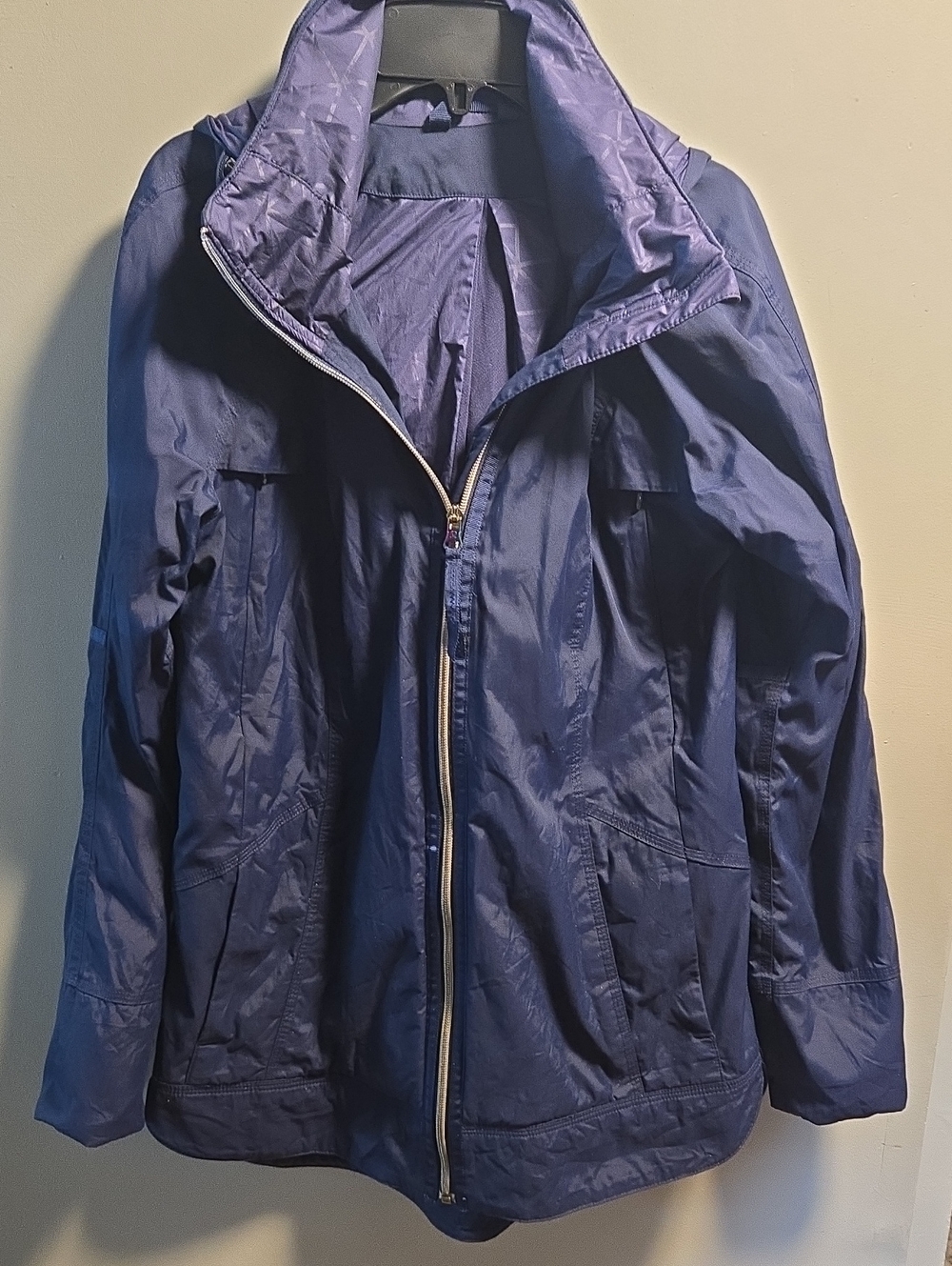 lululemon Deep Navy Blue Utility Jacket with Zip Front